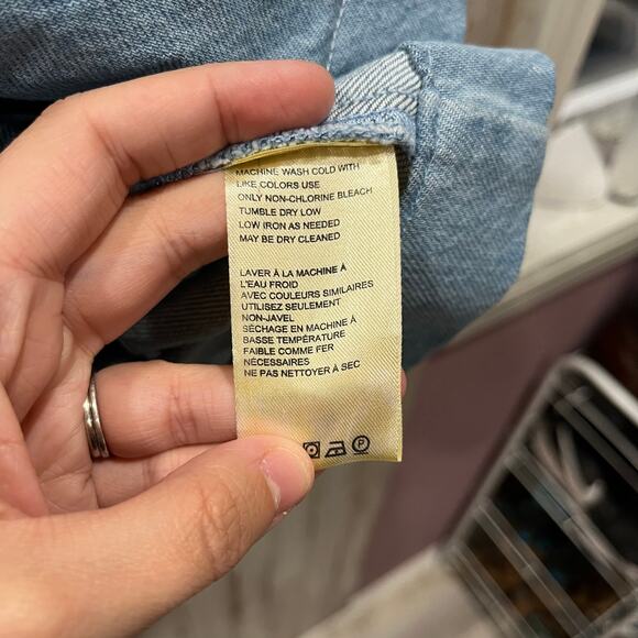 Free People Scout Denim Skirt Boho Aline Western Pleated Womens 0 100% Cotton - Picture 4 of 8